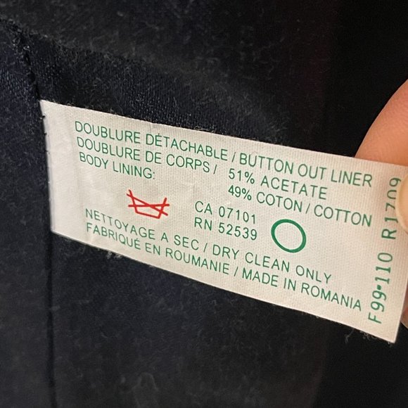 Italian boiled wool women’s jacket size 8. - Picture 8 of 9